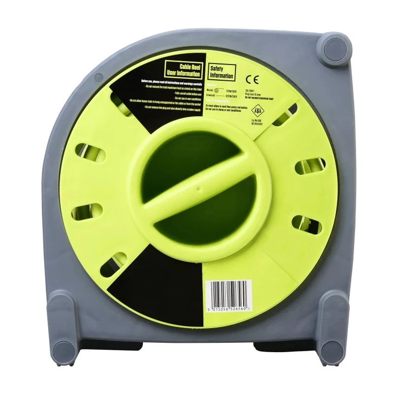RS PRO 15 m 4 Socket Type G Cable Reel Case Reel, 240V 889-2488