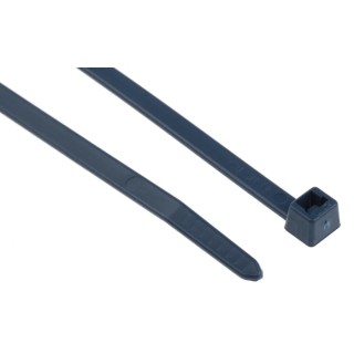 HellermannTyton Non-Releasable Cable Tie 200 mm x 4.6 mm Blue Metal Detectable Polypropylene 111-01666 MCTPP50R-PPMP+-BU