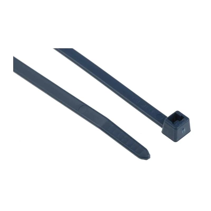 HellermannTyton Non-Releasable Cable Tie 200 mm x 4.6 mm Blue Metal Detectable Polypropylene 111-01666 MCTPP50R-PPMP+-BU