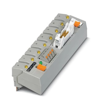 Phoenix Contact RIF-1-V8/PT/FLK14/OUT Series Adapter for 8 RIFLINE Relay Bases, Max 30 V DC FLK14