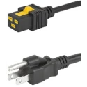 Schurter IEC C19 to 3-Pin Japanese Power Cord PVC Black 2 m 16A 125, 250V AC 6051.2051