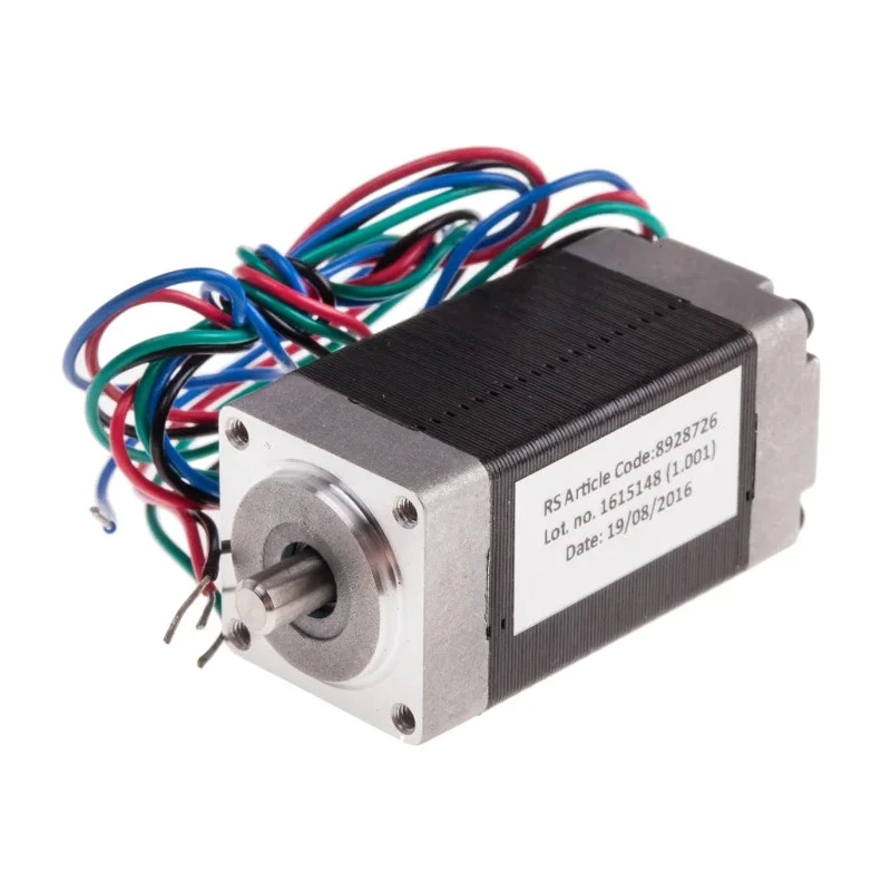 RS PRO High Torque Hybrid Stepper Motor 4.32V, 30mNm Holding Torque, 1.8° Step Angle, 20.2 x 20.2 mm Frame, 4 mm 892-8726