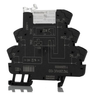 Weidmüller TRZ Series Interface Relay, DIN Rail Mount, 230V Coil Voltage, SPDT Contact, 3.5mA Coil Current, 6A 1122930000