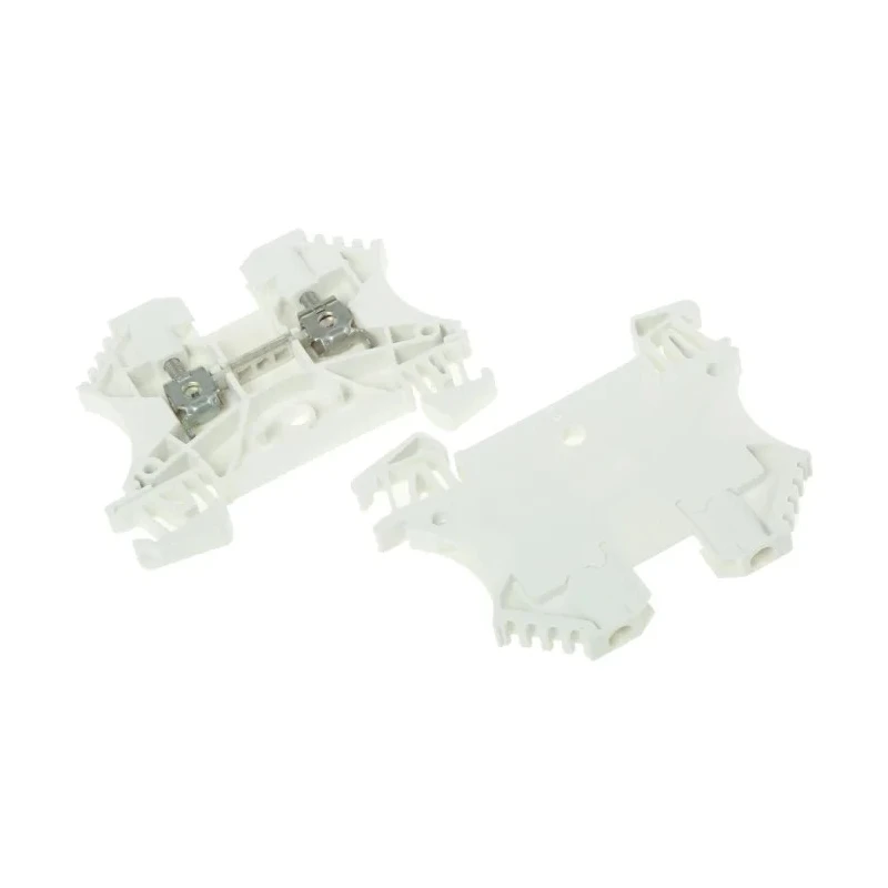 Weidmüller WDU Series Feed Through Terminal Block 2.5mm², 1-Level Screw Termination, White 1036800000
