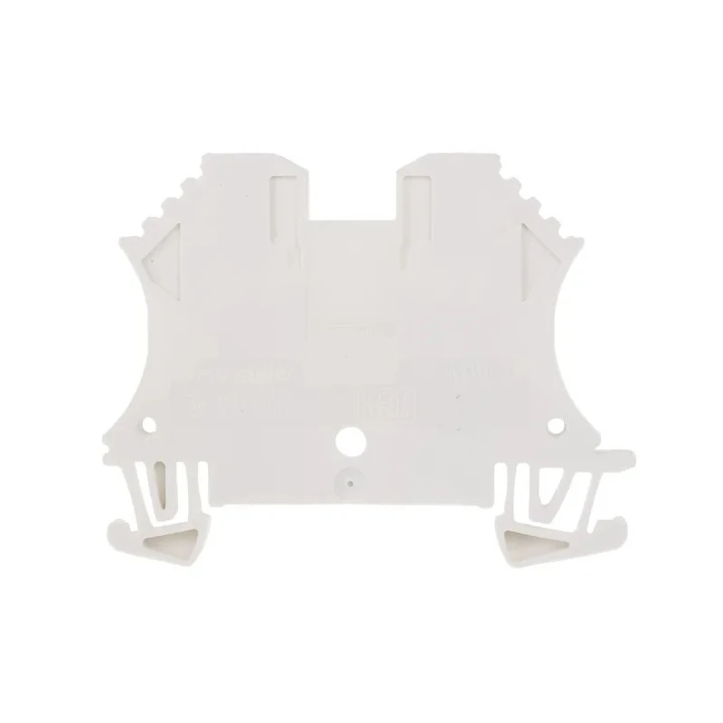 Weidmüller WDU Series Feed Through Terminal Block 2.5mm², 1-Level Screw Termination, White 1036800000