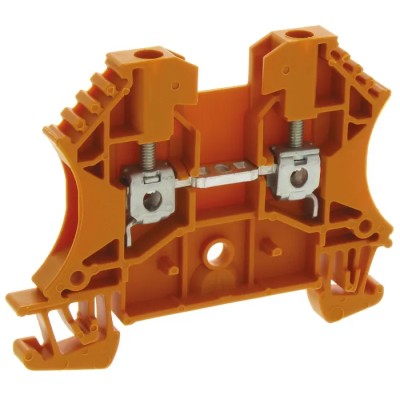 Weidmüller WDU Series Feed Through Terminal Block Orange, 2.5mm², 1-Level, Screw Termination, 800V, 24A 1020060000