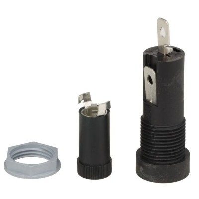 Wurth Elektronik 10A Panel Mount Fuse Holder, 1 Pole, Compatible with Mini fuse, 250V AC 696315001002