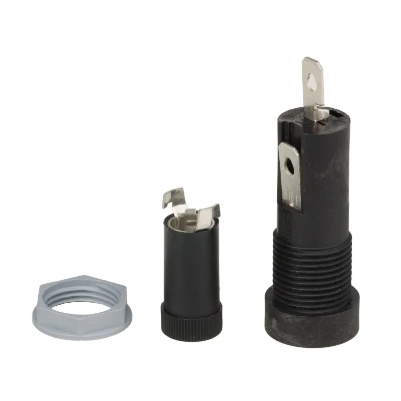 Wurth Elektronik 10A Panel Mount Fuse Holder, 1 Pole, Compatible with Mini fuse, 250V AC 696315001002
