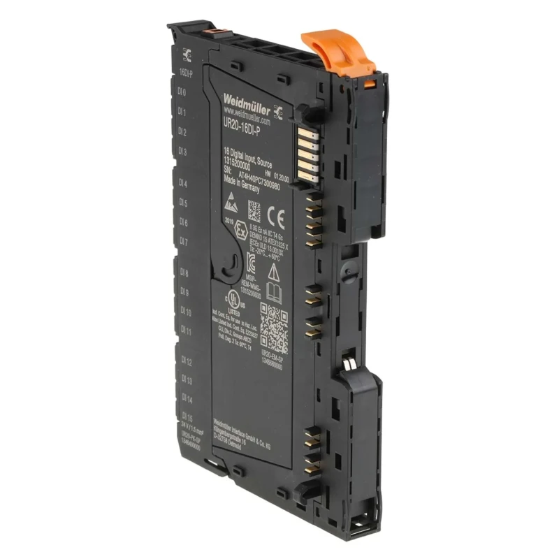 Weidmüller Remote I/O Digital Module NX Series 24V DC, 16 I/Os, DIN Rail Mount 1315200000