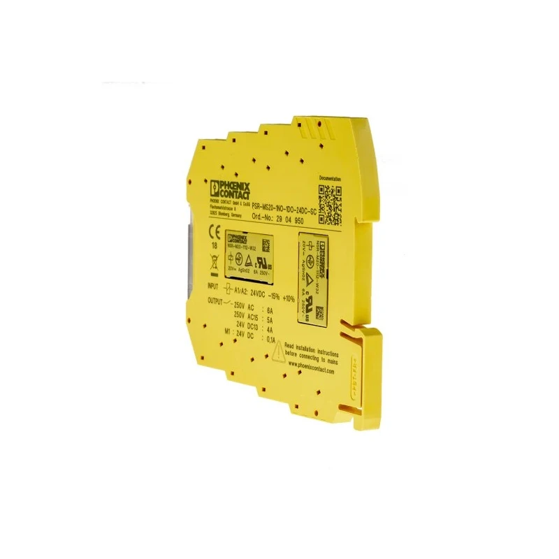 Phoenix Contact 24V dc Safety Relay PSR-MS20-1NO-1DO-24DC-SC with 1 Safety Contact and 1 Auxiliary Contact