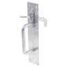 RS PRO Steel Lockable Latch Galvanised Steel Gate Latch 894-6799
