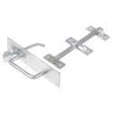 RS PRO Steel Lockable Latch Galvanised Steel Gate Latch 894-6799