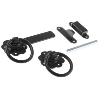 RS PRO Steel Lockable Ring Gate Latch Zinc Plated 127 mm Length 25 mm Width 894-6765