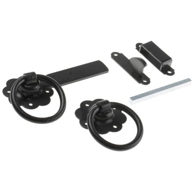 RS PRO Steel Lockable Ring Gate Latch Zinc Plated 127 mm Length 25 mm Width 894-6765