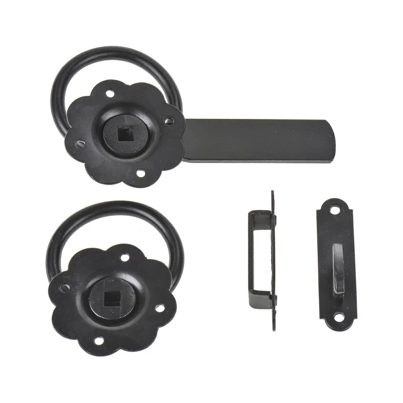 RS PRO Steel Lockable Ring Gate Latch Zinc Plated 127 mm Length 25 mm Width 894-6765