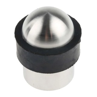 RS PRO Silver Stainless Steel Dome-Shaped Floor Mount Door Stop 35 mm Diameter 894-6935