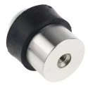 RS PRO Silver Stainless Steel Dome-Shaped Floor Mount Door Stop 35 mm Diameter 894-6935