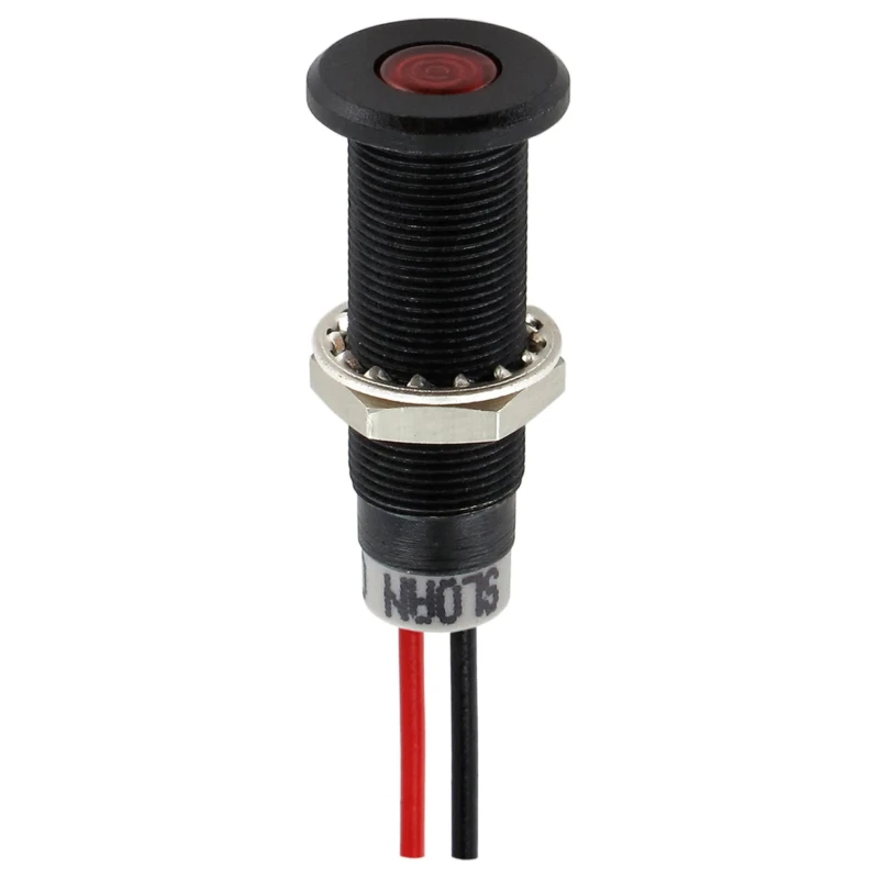 Sloan Red Panel Mount Indicator LED, 28V, 5V, 20mA, Lead Wire Termination, IP68, Prominent Bezel 348811R1R54UCL1