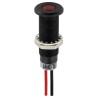 Sloan Red Panel Mount Indicator LED, 28V, 5V, 20mA, Lead Wire Termination, IP68, Prominent Bezel 348811R1R54UCL1