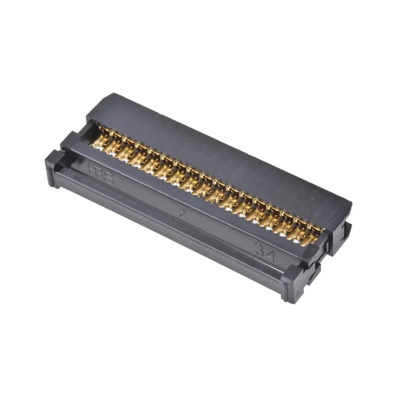 Hirose 34-Way IDC Connector Female for Cable, 2 Row, 1A Current, 200V AC, 2.54mm Pitch HIF3A-34D-2.54R