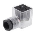 RS PRO 2P+E DIN 43650 A Solenoid Connector Female Indicator Light, 12V dc Voltage 896-2085