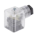 RS PRO 2P+E DIN 43650 A Solenoid Connector Female Indicator Light, 12V dc Voltage 896-2085