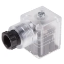 RS PRO 3P+E DIN 43650 A Solenoid Connector Female Indicator Light, 10A, 250V Voltage 896-2108