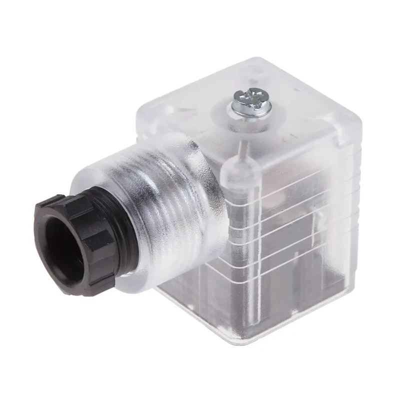 RS PRO 3P+E DIN 43650 A Solenoid Connector Female Indicator Light, 10A, 250V Voltage 896-2108