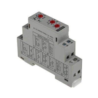 RS PRO DIN Rail Timer Relay, 1-Contact, Multifunction Timer, 240 V DC, 12 V AC & 240 V AC Supply, 0.1 Seconds to 896-6813
