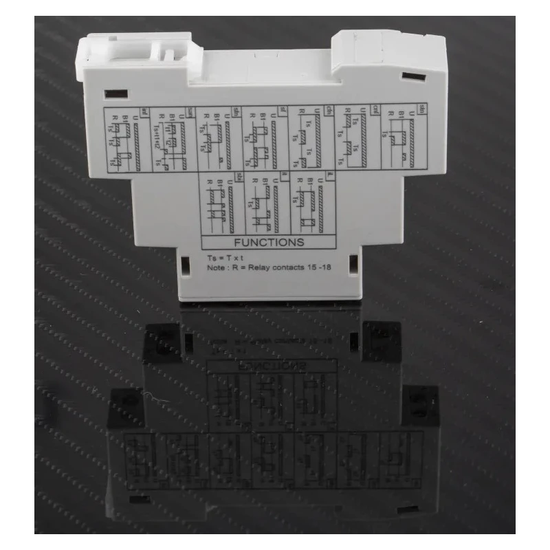 RS PRO DIN Rail Timer Relay, 1-Contact, Multifunction Timer, 240 V DC, 12 V AC & 240 V AC Supply, 0.1 Seconds to 896-6813