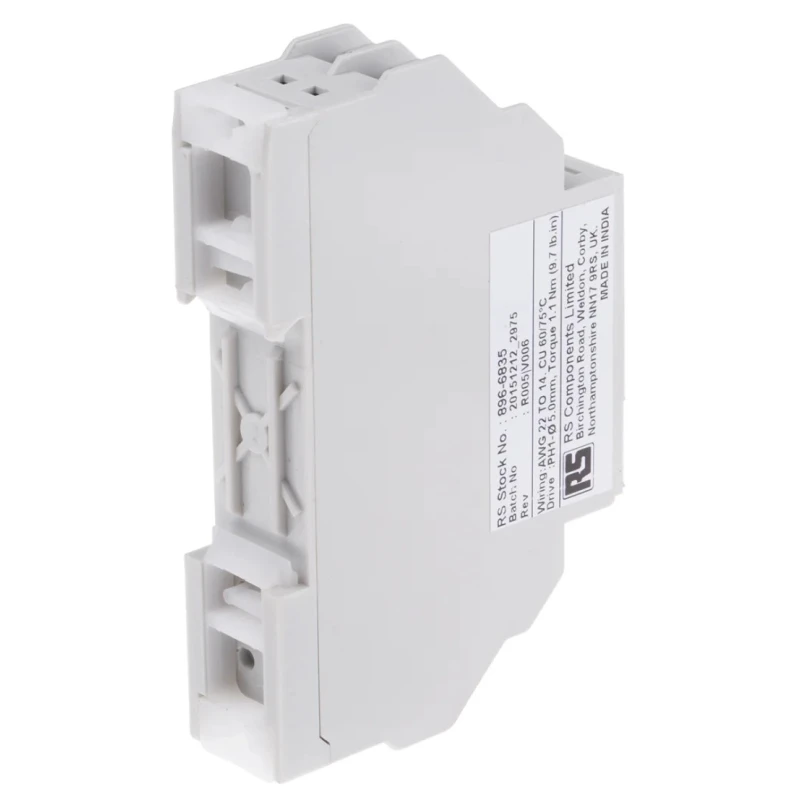 RS PRO DIN Rail Timer Relay 2-Contact Multifunction SPST, 24 V dc 115V ac, 3 to 120 s Star-Delta Mode 896-6835