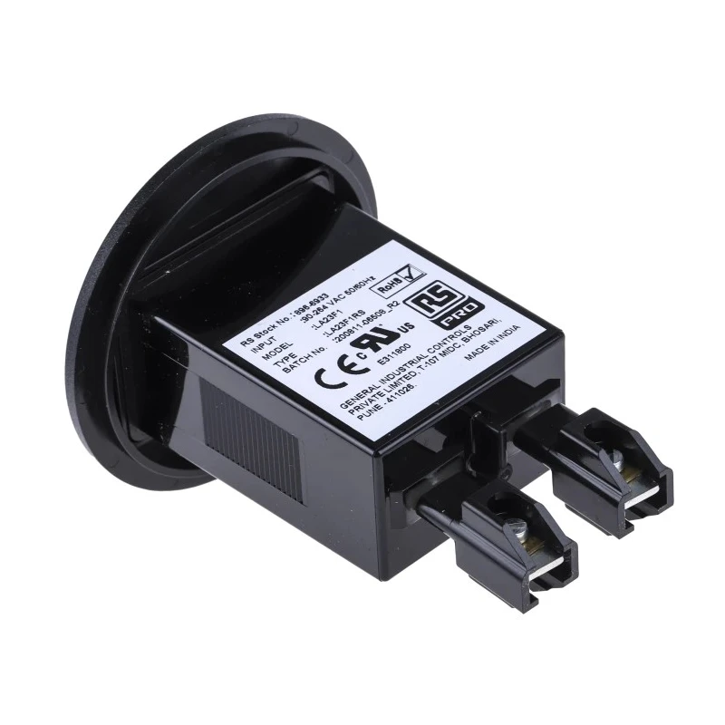 RS PRO 6 Digit Analogue Hour Meter Panel Mount 264V AC with 3.6mm Digit Height 896-6933