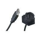 Molex Sealed Industrial USB Cable, Female USB Type A to Female USB Type A, USB 2.0, Black Jacket, 150mm Length 84729-0003