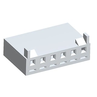 Molex SPOX Female Connector Housing 3.96 mm Pitch 6 Way 1 Row Straight 43061-0006