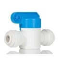 John Guest Plastic Push-Fit 2-Way Ball Valve 16 bar, 1/4 in Port PPSV040808W