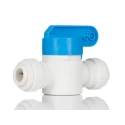 John Guest Plastic Push-Fit 2-Way Ball Valve 16 bar, 1/4 in Port PPSV040808W
