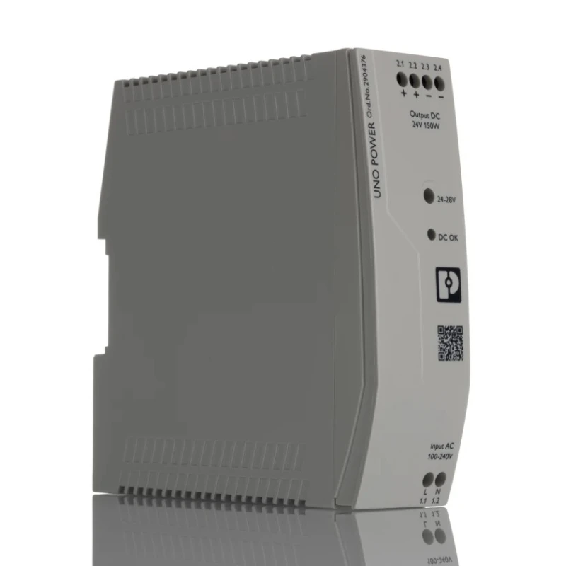 Phoenix Contact UNO POWER DIN Rail Switch Mode Power Supply 28V DC, 6.25 A Output, 150W, 264V AC Input 2904376