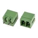 RS PRO Pluggable Terminal Block 2-Contact 3.81 mm Pitch 1 Row Green Female Straight Connector Solder Method RS PRO 897-1105