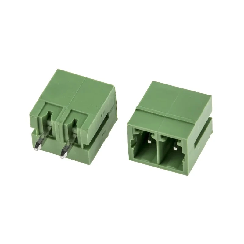RS PRO Pluggable Terminal Block 2-Contact 3.81 mm Pitch 1 Row Green Female Straight Connector Solder Method RS PRO 897-1105