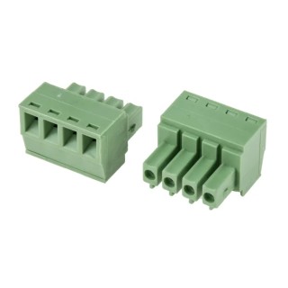 Amphenol FCI RS PRO Pluggable Terminal Block, 4-Contact, 3.81 mm Pitch, 1 Row, Screw Termination, 125 V, 8 A 897-1082