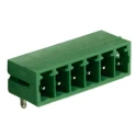 RS PRO Right Angle Through Hole Pluggable Terminal Block, 6 Contacts, 3.81 mm Pitch, 1 Row, Shrouded 897-1149