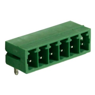 RS PRO Right Angle Through Hole Pluggable Terminal Block, 6 Contacts, 3.81 mm Pitch, 1 Row, Shrouded 897-1149