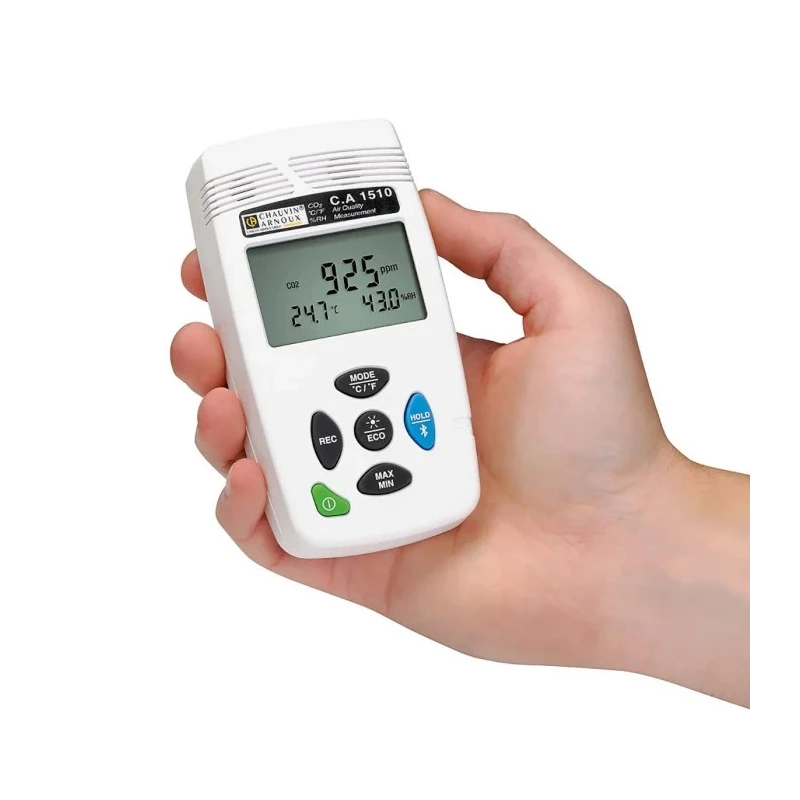 Chauvin Arnoux Data Logging Air Quality Monitor Battery-Powered 60°C Max, 95%RH Max P01651011