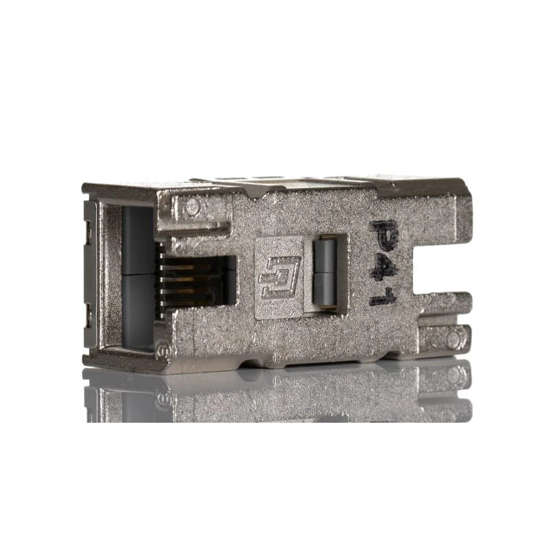 Weidmüller Straight 1 Way RJ45 Bulkhead Insert Coupler 360° Shielded Die Cast Zinc Housing RJ45 