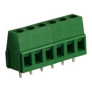 RS PRO PCB Terminal Block 6-Contact 5 mm Pitch 1 Row 10A 300V Polyamide Housing 897-0828