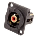 RS PRO Black Straight Panel RCA Socket 898-7611, Female Connector, Solder Termination, United Kingdom