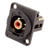 RS PRO Black Straight Panel RCA Socket 898-7611, Female Connector, Solder Termination, United Kingdom