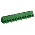 RS PRO PCB Terminal Block, 12-Contact, 5 mm Pitch, 1 Row, Green Polyamide Housing, Screw Wire Connection, 300V 10A 897-0875