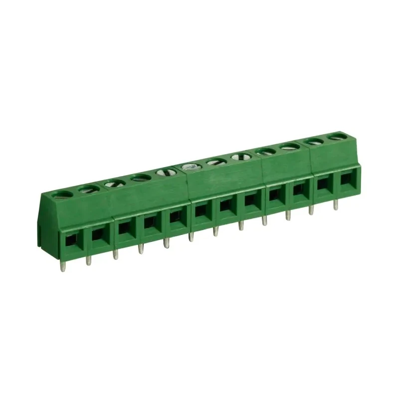 RS PRO PCB Terminal Block, 12-Contact, 5 mm Pitch, 1 Row, Green Polyamide Housing, Screw Wire Connection, 300V 10A 897-0875