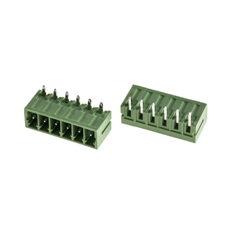 RS PRO Right Angle Through Hole Pluggable Terminal Block 6 Contacts 3.5 mm Pitch 1 Row Shrouded 897-1060